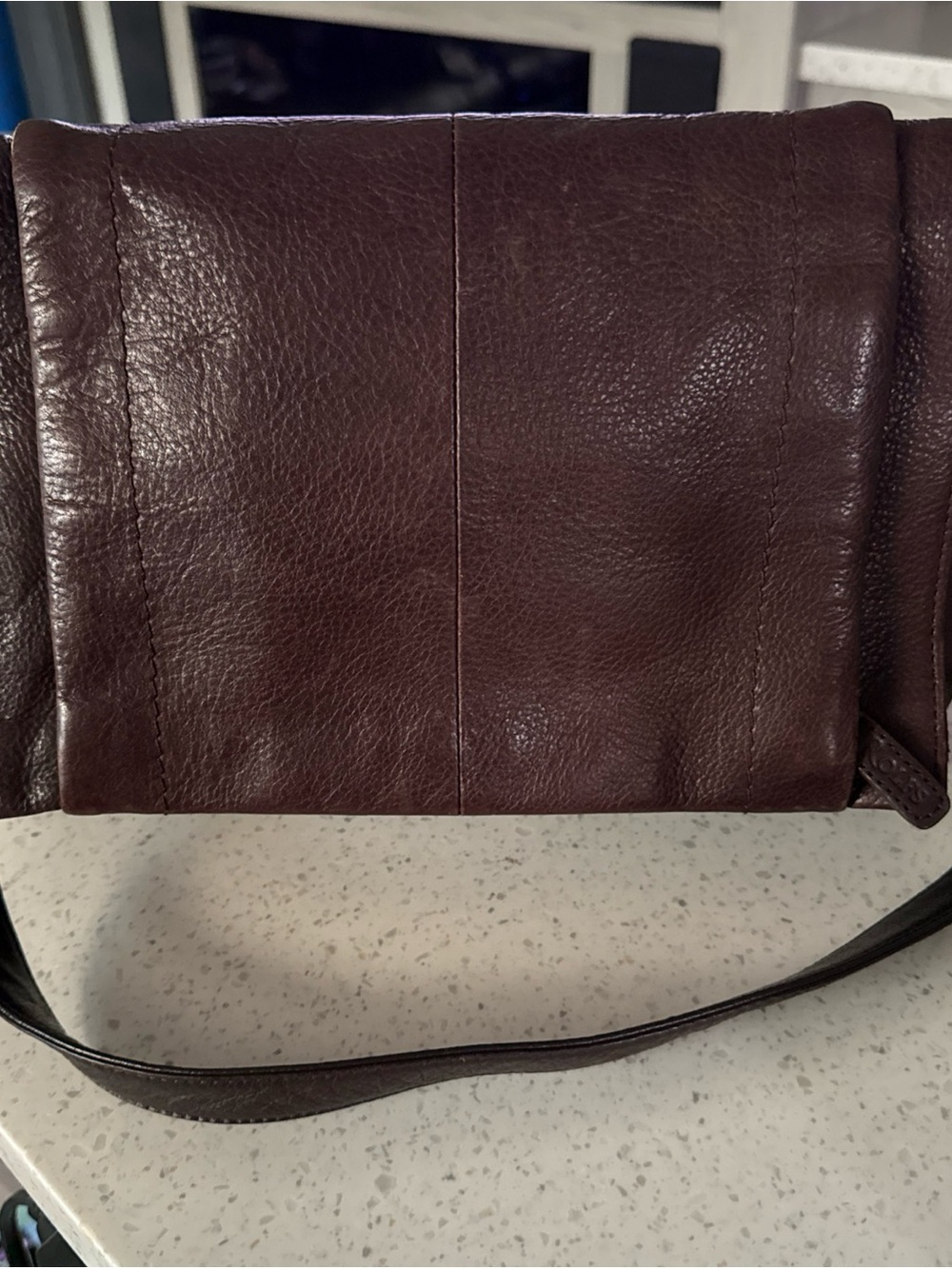 Rolf’s Leather Crossbody Bag in Dark Brown
